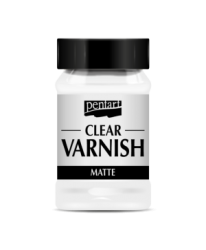 Clear varnish solvent-based 100 ml - matte 