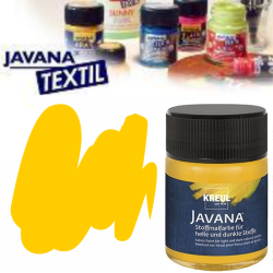 Текстилна боя Javana тъмен текстил 50мл - жълто злато 67