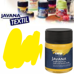 Текстилна боя Javana тъмен текстил 50мл - 62 жълто
