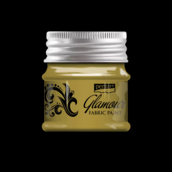 PENTART, GLAMOUR - Боя за текстил и кожа металик, 50 мл.  - 33424 сребро