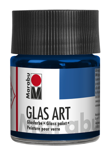 Боя за стъкло Marabu Glas Art 50 мл - тъмен ултрамарин 455