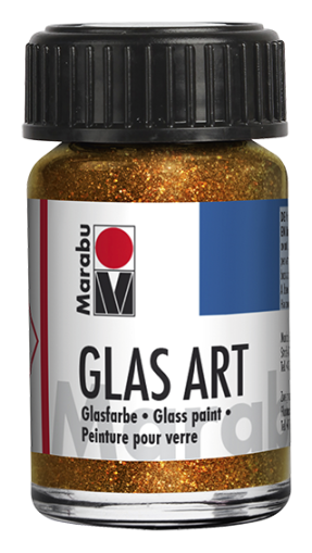 Боя за стъкло Marabu Glas Art 15 мл - брокат-многоцветен 587