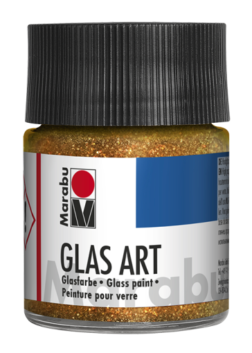 Боя за стъкло Marabu Glas Art 50 мл - брокат-многоцветен 587