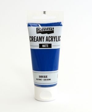 Creamy acrylic paint matte 60 ml - dark blue