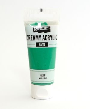 Creamy acrylic paint matte 60 ml - green