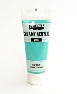 Creamy acrylic paint matte 60 ml - mint green