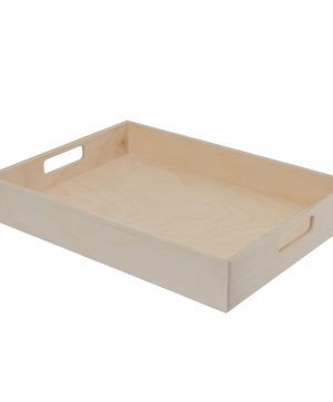 Дървена кутия 10х10х5 см