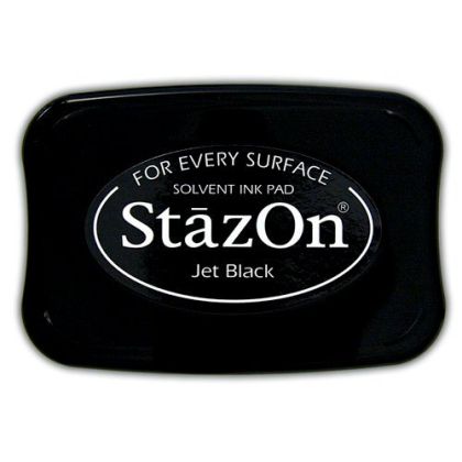 StazOn - тампон за всякаква твърда или гланцирана повърхност - Jet Black SZ-000-031