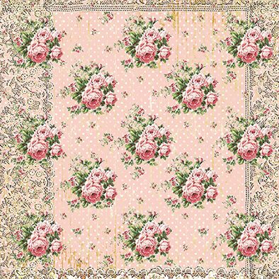 Design Paper Iced Rose Garden 30x30 - MAD2001-09