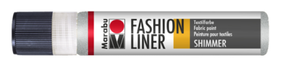 Контур за текстил Fashion Liner Мarabu - 581 сребърен брокат