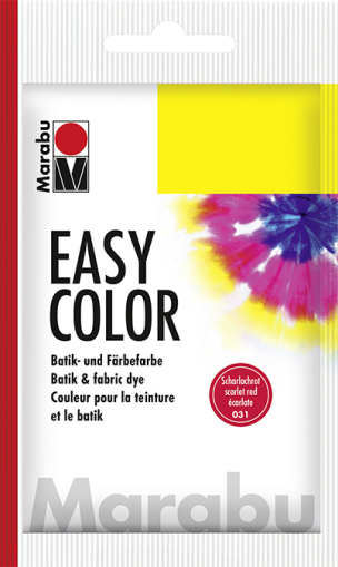 Боя за текстил за цялостно ръчно боядисване и батик Marabu EasyColor - 031 алено червено