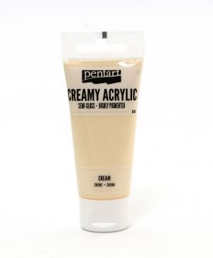 Creamy acrylic paint semi-gloss 60 ml - cream