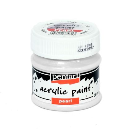 Acrilyc paint pearl 50ml - white 2832