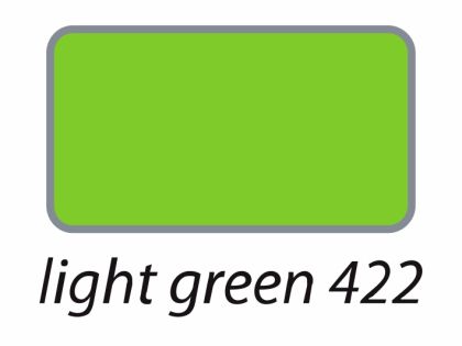 Гладко фолио за апликация върху текстил - 422 светло зелено