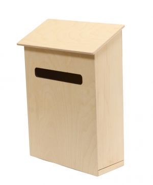 Дървена кутия за писма 35х29х12см - 1500