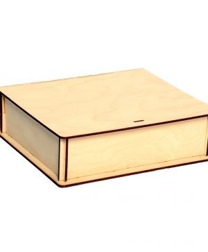 Wooden box, book shape 24x22,5x6,5 - 1122
