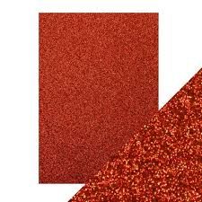  Glitter Paper red  : 250 gsm : А4