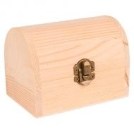 Малка Дървена Кутийка със Заоблено Капаче (Мини кутийка за Съкровища) 12 x 8 x 9 cm  20141096