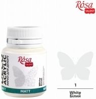 Matte Acrylic Paint for Kraft Projects Rosa Deco 20 ml - White