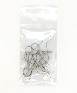 Decoration Hanging Wires L:22mm 10pcs - silver C603630