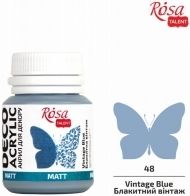 Matte Acrylic Paint for Kraft Projects Rosa Deco 20 ml -  vintage blue 500032