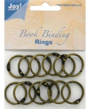 Album metal rings 30mm - antique brass 12 psc