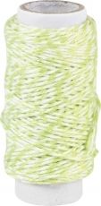 Two-tone Cotton Cord Knorr Prandell 20 m - White and Green