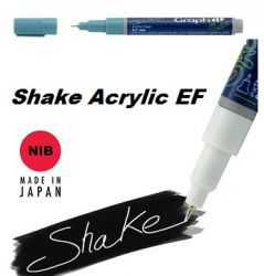 SHAKE ACRYLIC MARKER EF WHITE  0.7 mm