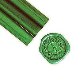 Sealing wax with wick - GREEN