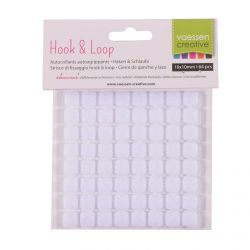 Creative • Hook and loop fasteners - Велкро квадратчета 10мм. 1009-013