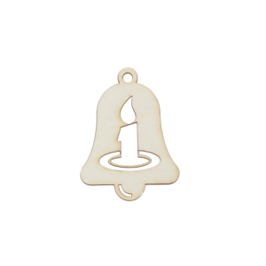 Christmas bell with a candle
