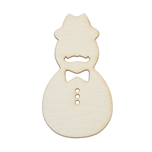Snowman with mustache