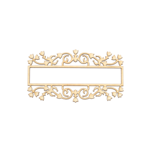 Rectangular frame with ornaments