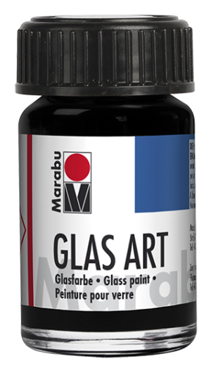 Боя за стъкло Marabu Glas Art 15 мл - черен 473