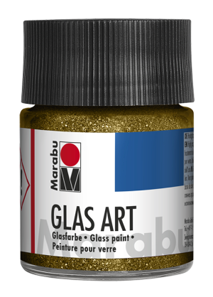 Боя за стъкло Marabu Glas Art 50 мл - брокат-злато 584 