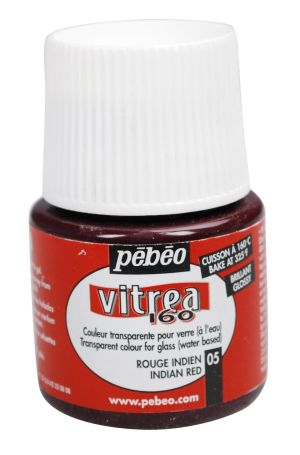 Paint for glass Vitrea 160 - 50 ml - Indian red 05