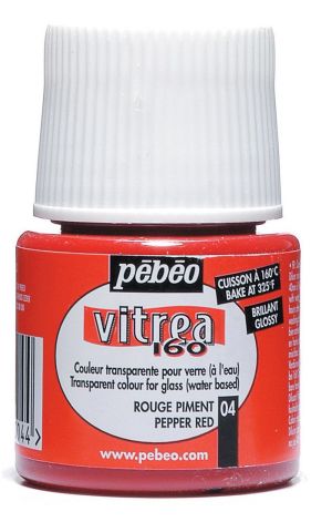 Paint for glass Vitrea 160 - 50 ml - Pepper red 04