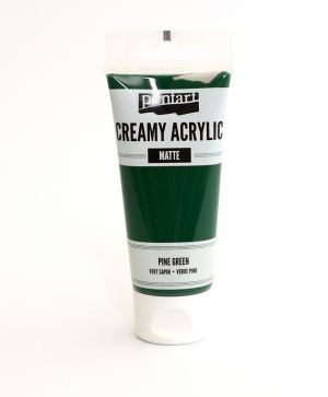 Creamy acrylic paint matte 60 ml - pine green