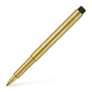 Маркер металик - Pitt artist pen 1,5 мм Faber-Castell - 250 gold