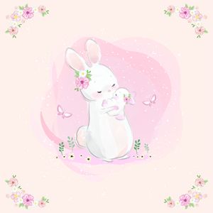 Design Paper Cute Little Bunny 30x30 - CREA2001-02