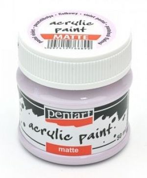 Acrylic paint matte 50 ml - pastel violet  P1898