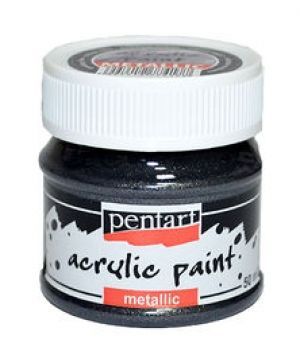 Acrylic paint metallic 50 ml - sparking silver 3505
