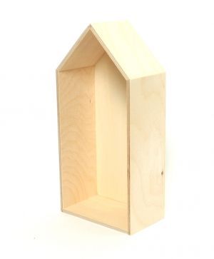 Wooden house for a wall 14x29.5 cm