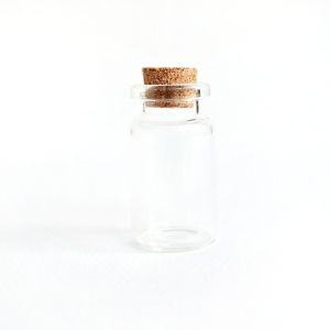 Tiny Glass Bottle , 40 x 22 mm