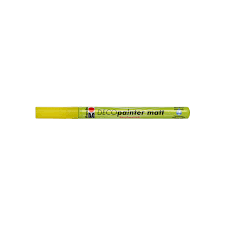 Matte acrylic marker 1 - 2 mm  - Deco Painter Marabu yellow 220