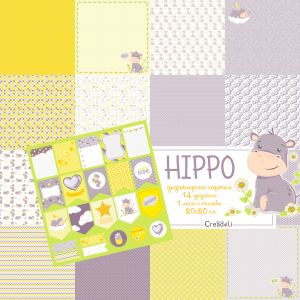 Design Paper Hippo 20x20 cm - CREA200520