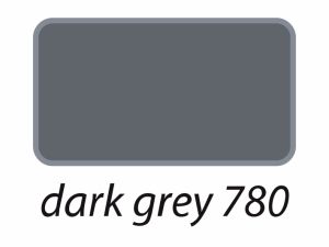 Гладко фолио за апликация върху текстил - 780 тъмно сиво