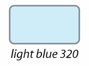 Гладко фолио за апликация върху текстил - 320 светло синьо