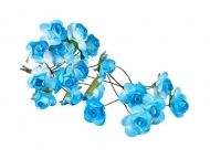 Хартиени цветя 12 бр. сини 22- mm
