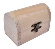 Small Wooden Box with Rounded Lid (Mini Treasure Box) 9.5 x 5.5 x 6.5 cm 20155005